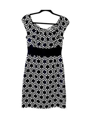 Milly Italian Silk Dress Milly NY Classic Clover Floral Quiet Luxury  Lined Sz 2